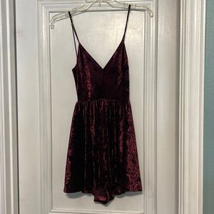 Urban Outfitters Velvet Romper